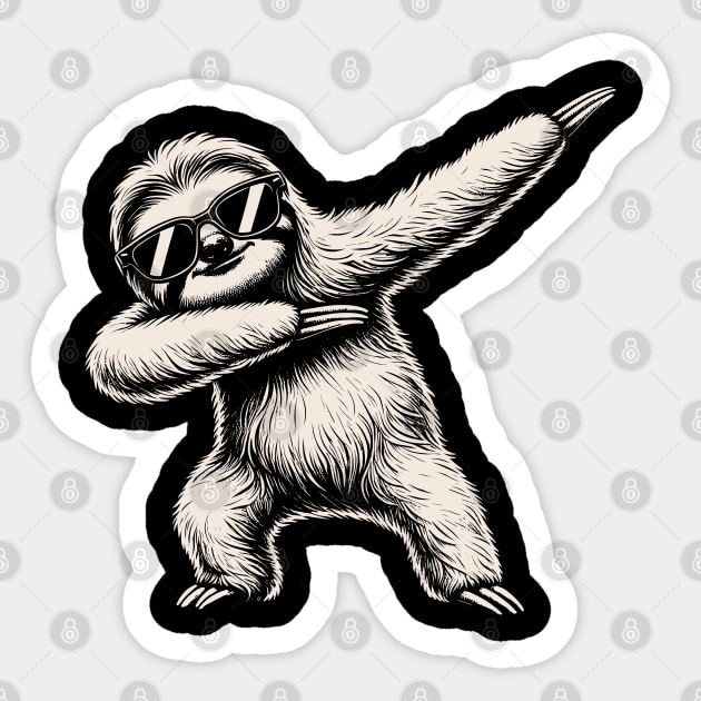 Dabbing Sloth Sticker by Yopi